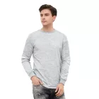 Urban férfi pulóver  ribbed ujj, pulóver Pulóver 19056 in rózsaszín, szürke, vagy zöld Méret: M