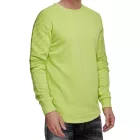 Urban férfi pulóver  ribbed ujj, pulóver Pulóver 19056 in rózsaszín, szürke, vagy zöld Méret: S