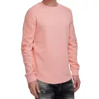 Urban férfi pulóver  ribbed ujj, pulóver Pulóver 19056 in rózsaszín, szürke, vagy zöld Méret: XXL