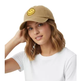   Cheeky ZWILLINGSHERZ Smiley klasszikus Baseball sapka  Smiley Patch, pamut sapka, állítható Brim, 4603M K258209 Khaki Méret: N