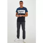 klasszikus BLEND BHTromp férfi chino nadrág  zipper szövet nadrág 20703188ME-75111 szürke Méret: W32_L34