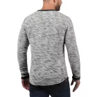 klasszikus tömör SDFlocks férfi pulóver  kerek nyakú pulóver 21102722ME-9000 fekete Méret: XL