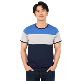   klasszikus tömör SDCody férfi póló  kerek nyakú Ing 21300032ME-1991 kék Méret: 2XL