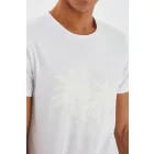 klasszikus BLEND BHDavis férfi póló  kerek nyakú Ing 20712995ME-110601 bézs Méret: XL
