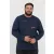 klasszikus BLEND BHDopper BT férfi longsleeve  kerek nyakú hosszú-újj Ing 20713446ME-194025 kék Méret: 5XL