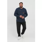 klasszikus BLEND BHDopper BT férfi longsleeve  kerek nyakú hosszú-újj Ing 20713446ME-194025 kék Méret: 5XL