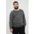 klasszikus BLEND BHDan BT férfi elegáns kötött Pulóver  kerek nyakú kötött Pulóver Plus sizes 20713439ME-194007 fekete Méret: 3XL