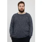 klasszikus BLEND BHDan BT férfi elegáns kötött Pulóver  kerek nyakú kötött Pulóver 20713439ME-194024 kék Méret: 4XL