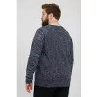 klasszikus BLEND BHDan BT férfi elegáns kötött Pulóver  kerek nyakú kötött Pulóver 20713439ME-194024 kék Méret: 4XL