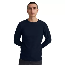   klasszikus 11 PROJECT PRFriko férfi elegáns kötött Pulóver  kerek nyakú kötött Pulóver 20714436ME-194024 kék Méret: XL