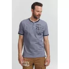 klasszikus FQ1924 FQIikay férfi póló  kerek nyakú Ing 21900187-ME-193923 kék Méret: 2XL