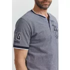 klasszikus FQ1924 FQIikay férfi póló  kerek nyakú Ing 21900187-ME-193923 kék Méret: 2XL
