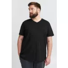 klasszikus tömör SDBedo BT férfi póló  V-nyak Ing 21300881-ME-194007 fekete Méret: 4XL
