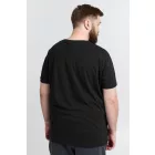 klasszikus tömör SDBedo BT férfi póló  V-nyak Ing 21300881-ME-194007 fekete Méret: 5XL