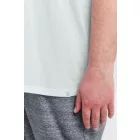 klasszikus tömör SDBedo BT férfi póló  V-nyak Ing 21300881-ME-110601 fehér Méret: 4XL