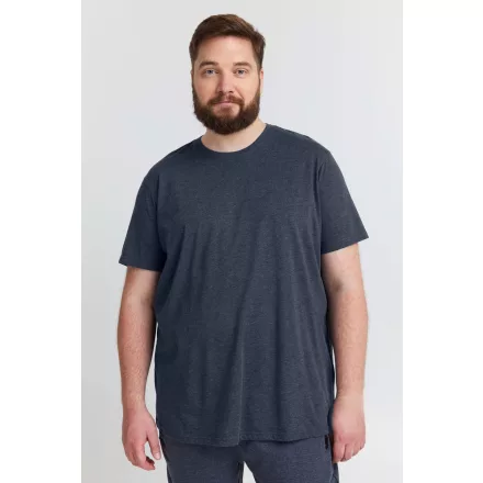 klasszikus tömör SDBedonno BT férfi póló  kerek nyakú Ing 21300883-ME-1940101 kék Méret: 6XL