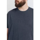 klasszikus tömör SDBedonno BT férfi póló  kerek nyakú Ing 21300883-ME-1940101 kék Méret: 6XL