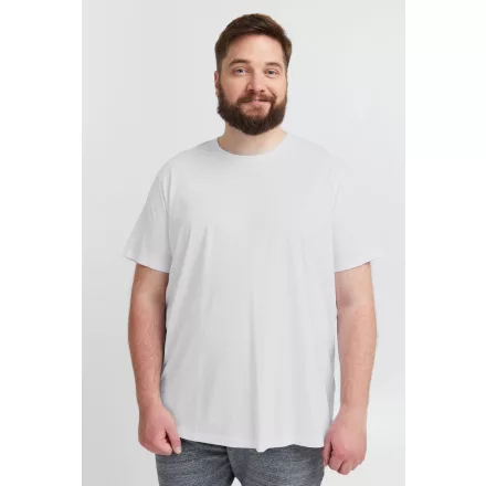 klasszikus tömör SDBedonno BT férfi póló  kerek nyakú Ing 21300883-ME-110601 fehér Méret: 4XL