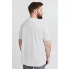 klasszikus tömör SDBedonno BT férfi póló  kerek nyakú Ing 21300883-ME-110601 fehér Méret: 6XL