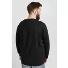 klasszikus tömör SDBedon BT férfi longsleeve  kerek nyakú hosszú-újj Ing 21300882-ME-194007 fekete Méret: 5XL