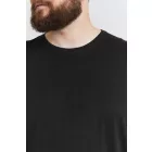 klasszikus tömör SDBedon BT férfi longsleeve  kerek nyakú hosszú-újj Ing 21300882-ME-194007 fekete Méret: 5XL