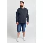 klasszikus tömör SDBedon BT férfi longsleeve  kerek nyakú hosszú-újj Ing 21300882-ME-1940101 kék Méret: 6XL