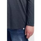klasszikus tömör SDBedon BT férfi longsleeve  kerek nyakú hosszú-újj Ing 21300882-ME-1940101 kék Méret: 6XL