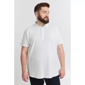   klasszikus tömör SDBanjo BT férfi polo Ing  3-gomb placket Ing 21300884-ME-790001 fehér Méret: 4XL
