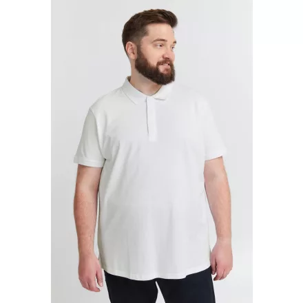 klasszikus tömör SDBanjo BT férfi polo Ing  3-gomb placket Ing 21300884-ME-790001 fehér Méret: 4XL