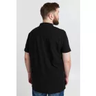 klasszikus tömör SDTrip BT férfi polo Ing  3-gomb placket Ing 21300885-ME-799000 fekete Méret: 5XL