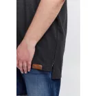 klasszikus tömör SDTrip BT férfi polo Ing  3-gomb placket Ing 21300885-ME-798288 szürke Méret: 6XL