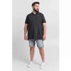 klasszikus tömör SDTrip BT férfi polo Ing  3-gomb placket Ing 21300885-ME-7989915 kék Méret: 4XL