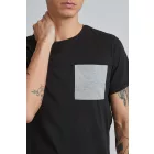 klasszikus BLEND BHBenedikt férfi póló  kerek nyakú Ing 20714408ME-194007 fekete Méret: XL