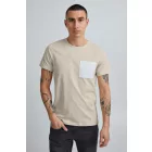 klasszikus BLEND BHBenedikt férfi póló  kerek nyakú Ing 20714408ME-141107 szürke Méret: L