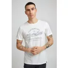 klasszikus BLEND BHAmatus férfi póló  kerek nyakú Ing 20714728ME-110602 fehér Méret: M