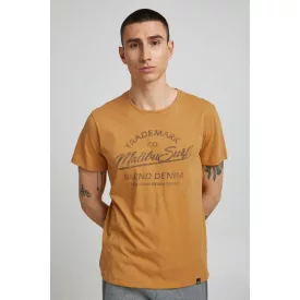   klasszikus BLEND BHAmatus férfi póló  kerek nyakú Ing 20714728ME-171040 sárga Méret: L