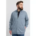 klasszikus BLEND BHLenner BT férfi sweat dzseki kabát Kabát  tartó-up nyaklánc dzseki kabát Kabát Plus sizes 20714929ME-194013 kék Méret: 6XL