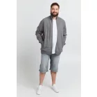 klasszikus BLEND BHLenner BT férfi pulóver kabát álló gallérral Plus size 20714929ME-200277 Szürke Méret:6XL
