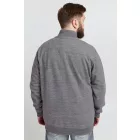 klasszikus BLEND BHLenner BT férfi pulóver kabát álló gallérral Plus size 20714929ME-200277 Szürke Méret:6XL