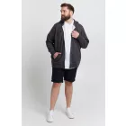klasszikus BLEND BT Velno férfi kapucnis cipzáras pulóver Plus size 20714928ME-194007 Fekete Méret:3XL