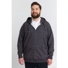 klasszikus BLEND BT Velno férfi kapucnis cipzáras pulóver Plus size 20714928ME-194007 Fekete Méret:6XL
