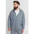 klasszikus BLEND BT Velno férfi kapucnis cipzáras pulóver Plus size 20714928ME-194013 Kék Méret:4XL