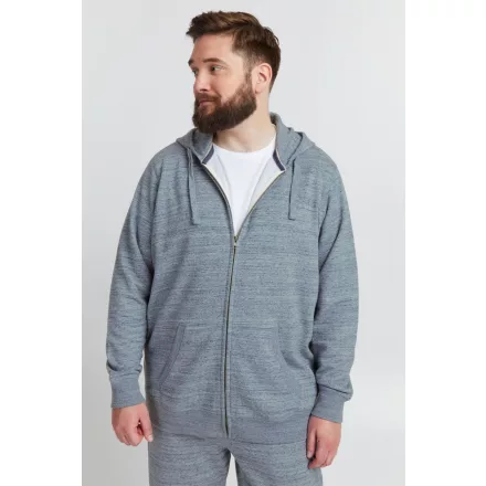 klasszikus BLEND BT Velno férfi kapucnis cipzáras pulóver Plus size 20714928ME-194013 Kék Méret:4XL