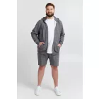 klasszikus BLEND BT Velno férfi kapucnis cipzáras pulóver Plus size 20714928ME-200277 Szürke Méret:5XL
