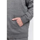 klasszikus BLEND BT Velno férfi kapucnis cipzáras pulóver Plus size 20714928ME-200277 Szürke Méret:5XL