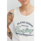 klasszikus BLEND BDLingo férfi tank Top  kerek nyakú Top 20714921ME-110602 fehér Méret: L