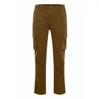 klasszikus FQ1924 FQHarris férfi cargo nadrág  gomb és zipper alkalmi nadrág 21900476-ME-180920 barna Méret: M