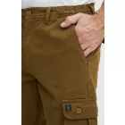 klasszikus FQ1924 FQHarris férfi cargo nadrág  gomb és zipper alkalmi nadrág 21900476-ME-180920 barna Méret: S