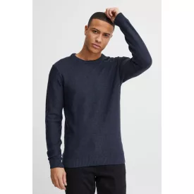   klasszikus 11 PROJECT PRTill elegáns férfi elegáns kötött Pulóver  kerek nyakú kötött Pulóver 21301004-ME-1940101 kék Méret: XL