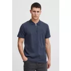 klasszikus tömör SDZakir férfi polo Ing  zipper Ing 21301022-ME-194010 kék Méret: L